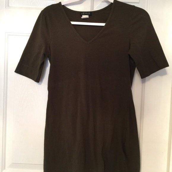 Venus women's size small tee olive long and lean - Picture 2 of 8